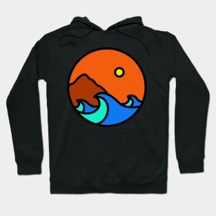 Waves and Mountain Hoodie